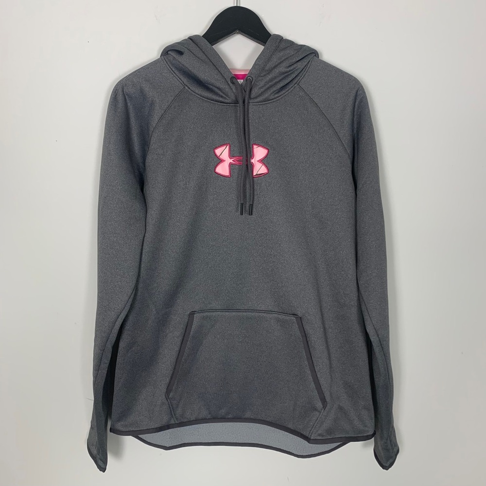 Under Armour Hoodie XL Grey Pink Camo Storm 1 Water-Resistant Pullover NWT